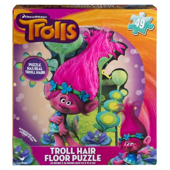 Trolls Troll Hair Floor Puzzle Kids - Picture 1 of 6